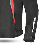 BELA BRADLEY Moto Homem Casacos Preto Vermelho- Imagem frontal esquerda da Casacos