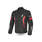 BELA BRADLEY Moto Homem Casacos Preto Vermelho - Imagem frontal da Casacos