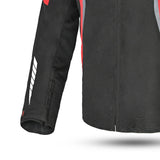 BELA BRADLEY Moto Homem Casacos Preto Vermelho - Imagem frontal direita da Casacos