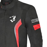 BELA BRADLEY Moto Homem Casacos Preto Vermelho - Imagem frontal esquerda da Casacos