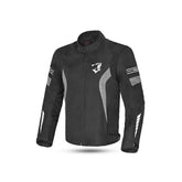 BELA BRADLEY Moto Homens Casacos Preto Cinza - Imagem frontal da Casacos