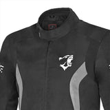 BELA BRADLEY Moto Homens Casacos Preto Cinza - Imagem frontal superior da Casacos