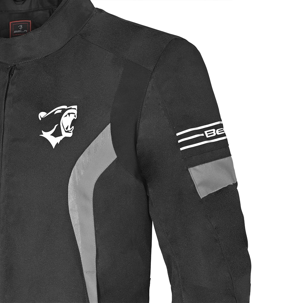 BELA BRADLEY Moto Homens Casacos Preto Cinza - Imagem parte superior costas Casacos