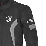 BELA BRADLEY Moto Homens Casacos Preto Cinza - Imagem parte superior costas Casacos