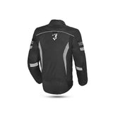 BELA BRADLEY Moto Homens Casacos Preto Cinza - Imagem traseira da ja Casacos