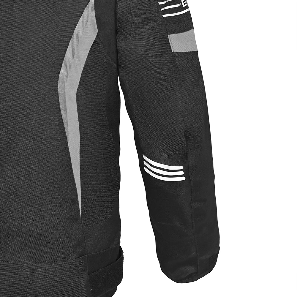 BELA BRADLEY Moto Homens Casacos Preto Cinza - Imagem traseira direita da Casacos