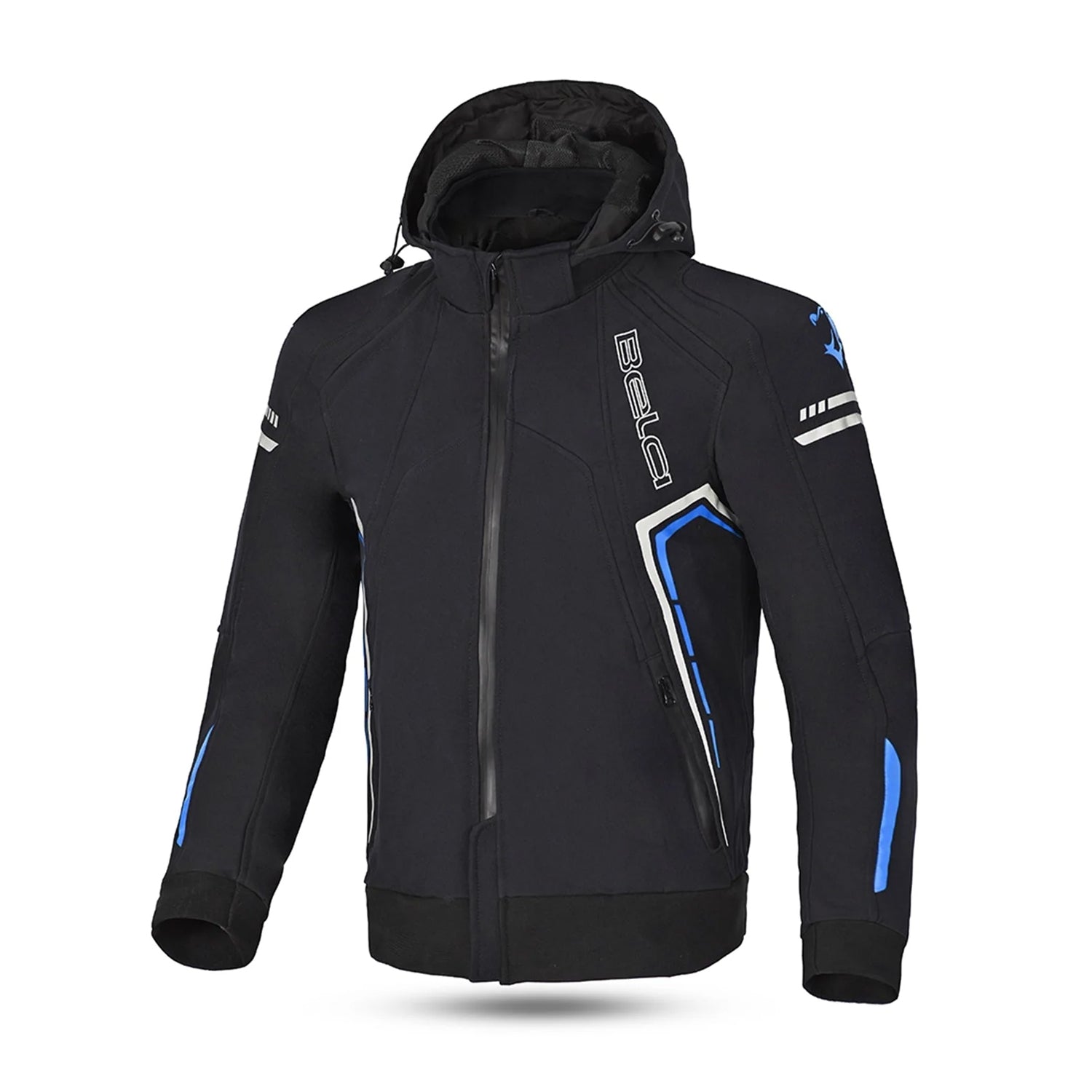 BELA BREEZE Casca Mole Moto Capuz Preto Azul – 1 – Maximomoto PT