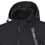 BELA BREEZE Casca Mole Moto Capuz Preto Azul - Imagem frontal superior da Casacos