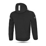 BELA BREEZE Casca Mole Moto Capuz Preto Cinza