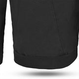 BELA BREEZE Casca Mole Moto Capuz Preto Cinza - Imagem central traseira da Casacos