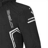 BELA BREEZE Casca Mole Moto Capuz Preto Cinza - Imagem frontal esquerda da Casacos