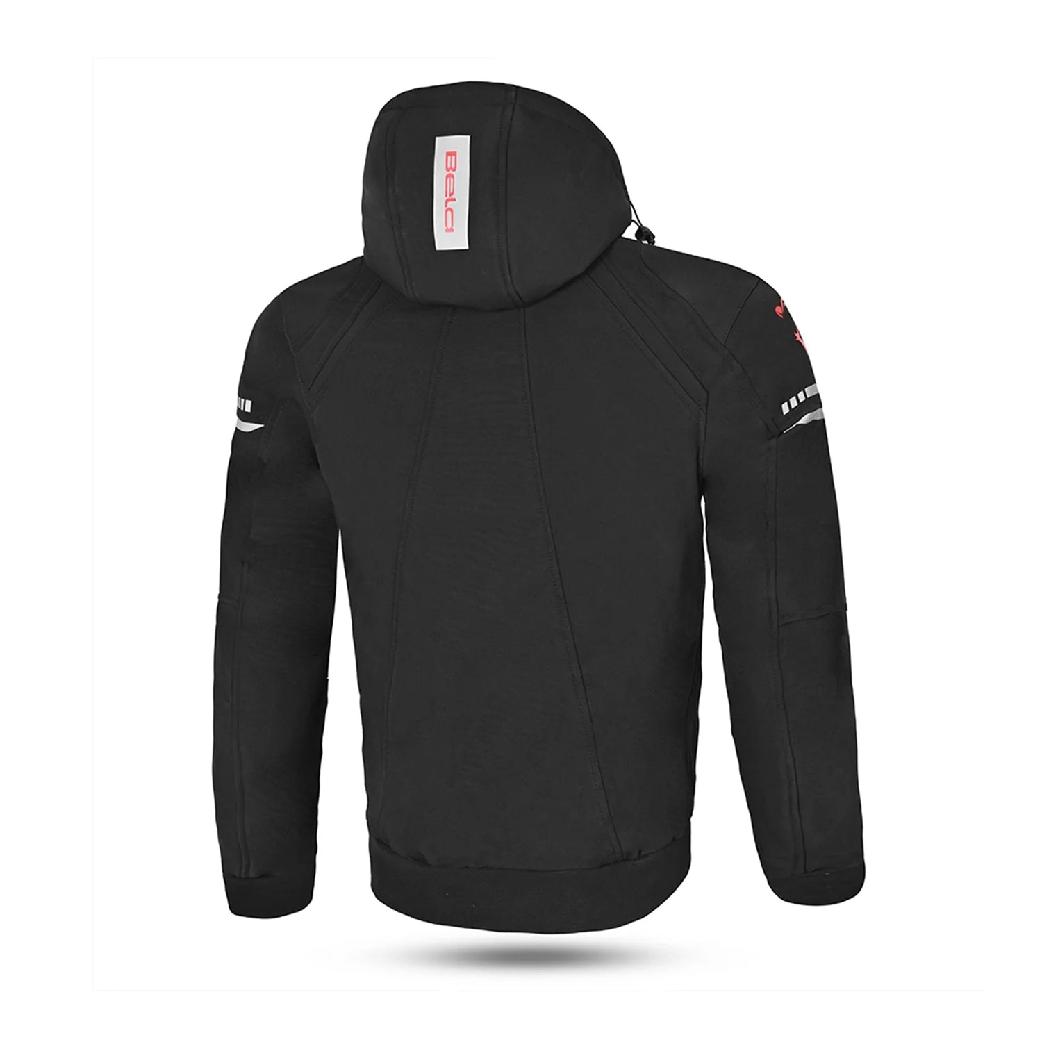 BELA BREEZE Soft Shell Moto Hood Black Red – 3 – Maximomoto PT