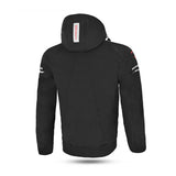 BELA BREEZE Soft Shell Moto Hood Black Red