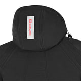 BELA BREEZE Casca Mole Moto Capuz Preto Vermelho- Imagem traseira direita da Casacos