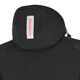 BELA BREEZE Casca Mole Moto Capuz Preto Vermelho- Imagem traseira direita da Casacos
