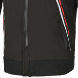 BELA BREEZE Casca Mole Moto Capuz Preto Vermelho - Imagem central frontal da Casacos