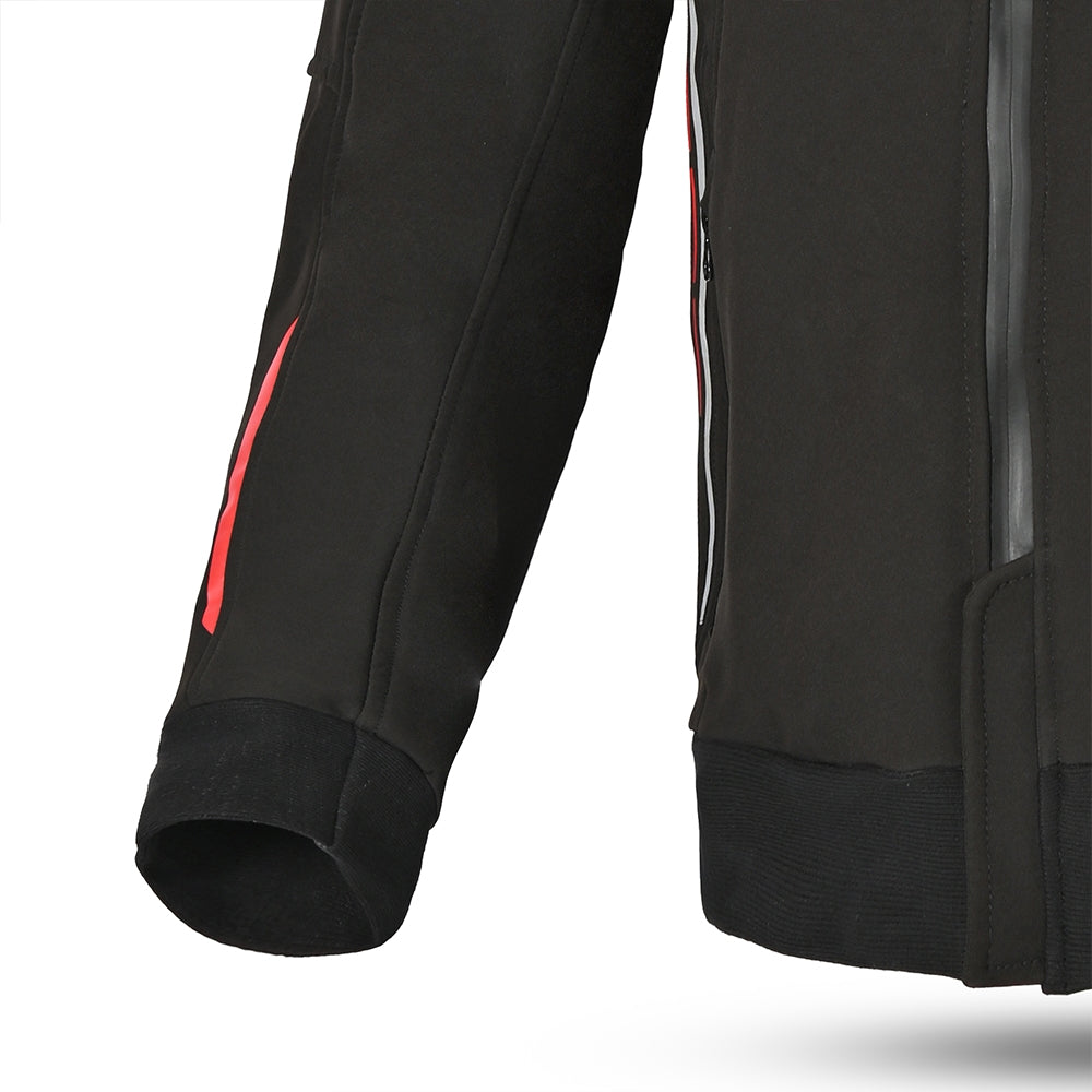 BELA BREEZE Casca Mole Moto Capuz Preto Vermelho - Imagem superior direita da Casacos