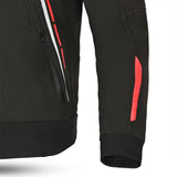BELA BREEZE Casca Mole Moto Capuz Preto Vermelho - Imagem superior esquerda da Casaco