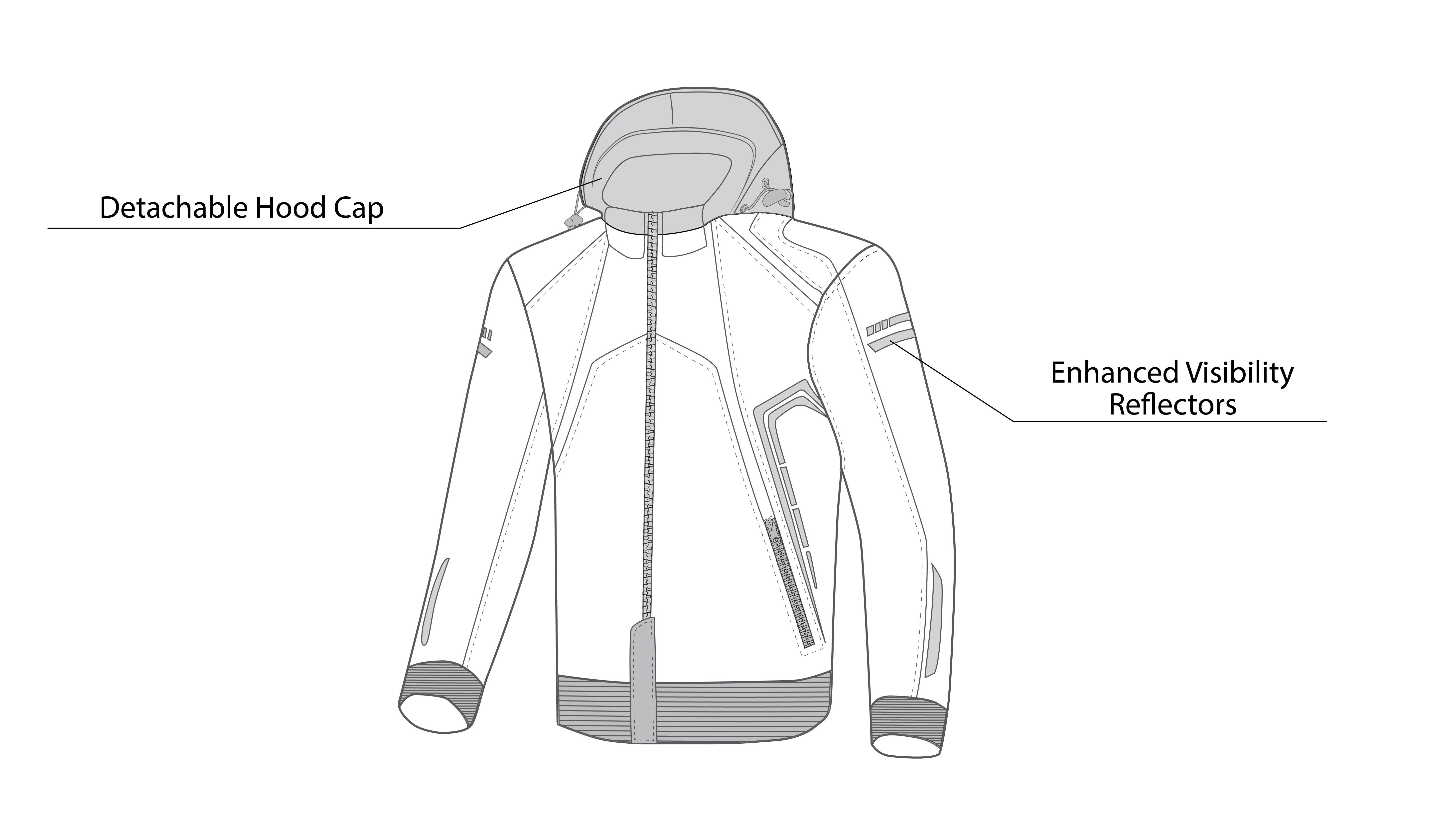 BELA BREEZE Soft Shell Moto Hood Black Red – 13 – Maximomoto PT
