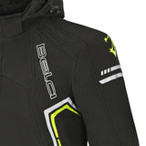 BELA BREEZE Moto Capuz Preto Fluo Amarelo- Imagem superior esquerda da Casacos