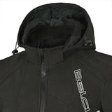 BELA BREEZE Moto Capuz Preto Fluo Amarelo - Imagem frontal superior da Casacos