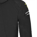 BELA BREEZE Moto Capuz Preto Fluo Amarelo - Imagem traseira direita da Casacos