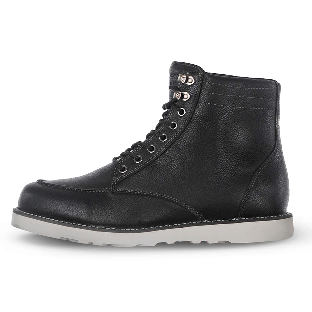 BELA BRIGTHON Moto Couro Botas Preto - Imagem do lado esquerdo de Boots