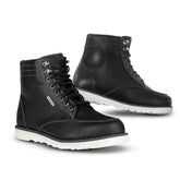BELA BRIGTHON Moto Couro Botas Preto - Imagem dupla de botas