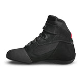 BELA TROPHY Short Leather Motorcycle Boots for Men - Black