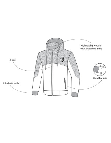 BELA CAMO RUSH Moto Têxtil Capuz - Imagem vetorial 3 de Casacos