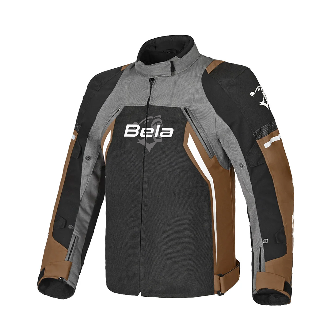 BELA CORDANIEL Moto Homem Casaco Preto Marrom – 1 – Maximomoto PT