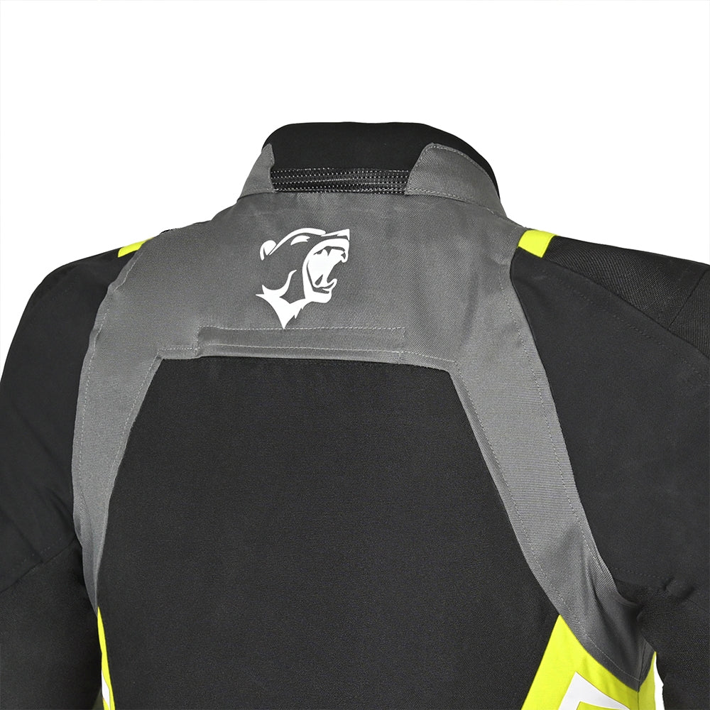 BELA CORDANIEL Motorcycle Jacket Black Dark Gray Yellow Textile – 10 – Maximomoto PT