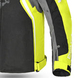 BELA CORDANIEL Moto Casaco Têxtil Preto Cinzento Escuro Amarelo - Imagem superior esquerda da Casacos