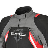 BELA CORDANIEL Moto Homem Casaco Preto Antracite Vermelho - Imagem frontal superior da Casacos