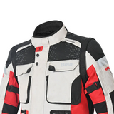 BELA CROSSROAD EXTREME WP Moto Casacos Cinza Gelo Vermelho