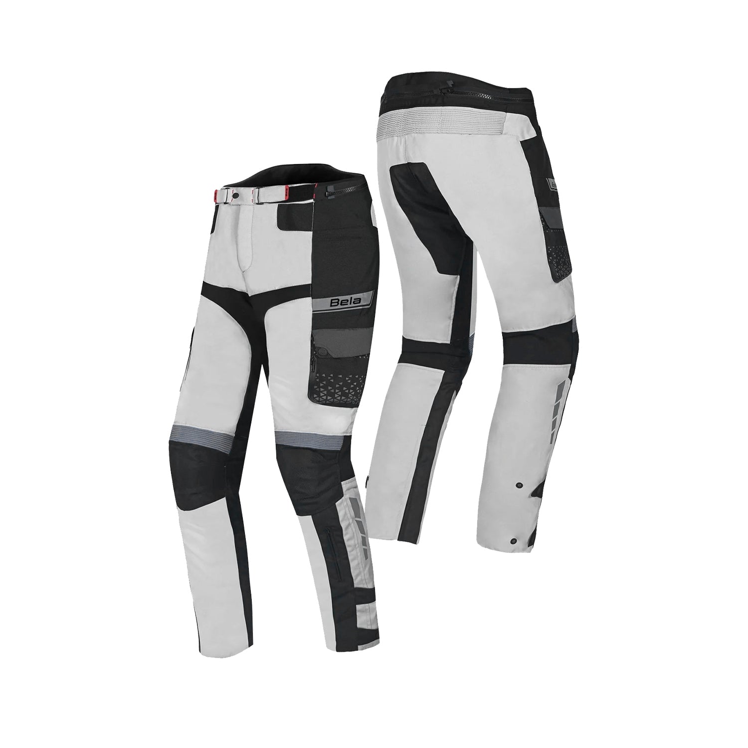 BELA CROSSROAD EXTREME WP Calcas De Moto Textil Cinza Gelo Preto – 2 – Maximomoto PT