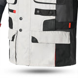 BELA CROSSROAD EXTREME WP Moto Têxtil Casacos Gelo Cinza Preto- Imagem central frontal da Casacos