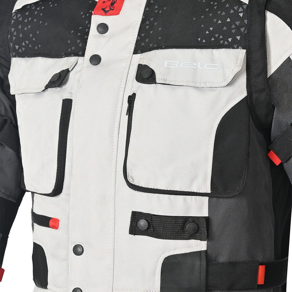 BELA CROSSROAD EXTREME WP Motorcycle Textile Jackets Ice Gray Black – 9 – Maximomoto PT