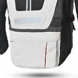 BELA CROSSROAD EXTREME WP Moto Têxtil Casacos Gelo Cinza Preto - Imagem central traseira da Casacos