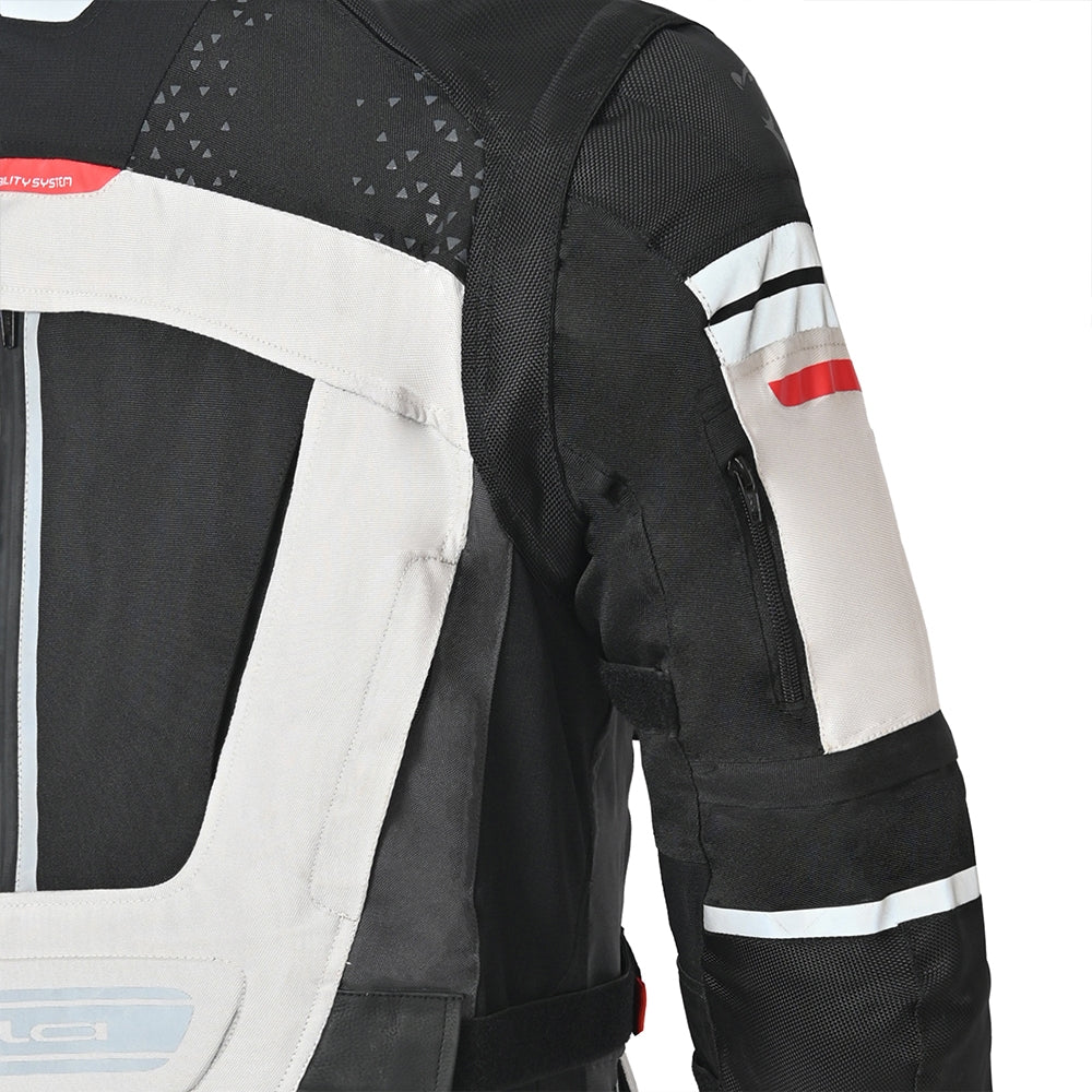 BELA CROSSROAD EXTREME WP Motorcycle Textile Jackets Ice Gray Black – 3 – Maximomoto PT