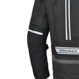 BELA CROSSROAD EXTREME WP Moto Têxtil Casacos Preto Antracite Vermelho - Imagem traseira esquerda da Casacos