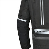 BELA CROSSROAD EXTREME WP Moto Têxtil Casacos Preto Antracite Vermelho - Imagem traseira esquerda da Casacos