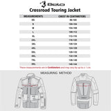 BELA CROSSROAD EXTREME WP Moto Têxtil Casacos Preto Antracite Vermelho