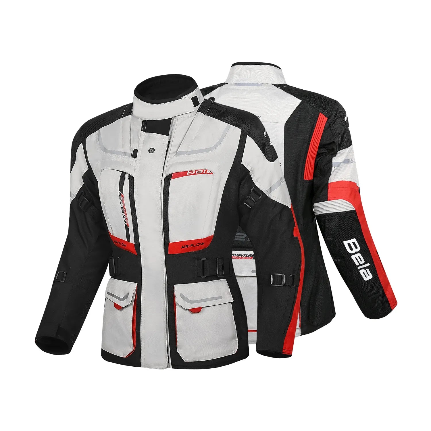 BELA TRANSFORMER CASACOS DE MOTO SENHORA HELO VERMELHO PRETO – 2 – Maximomoto PT