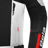 BELA SPRINTER Motorcycle Textile Jacket Ice Black Red