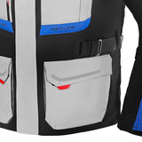 Beautiful Transformer 3 in 1 Motorcycle Jacket Gray Black Blue