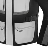 BELA TRANSFORMER 3IN1 Men's Motorcycle Textile Jackets Ice Gray Black