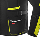 Beautiful Transformer 3 in 1 Motorcycle Black Yellow Fluorescent Jacket