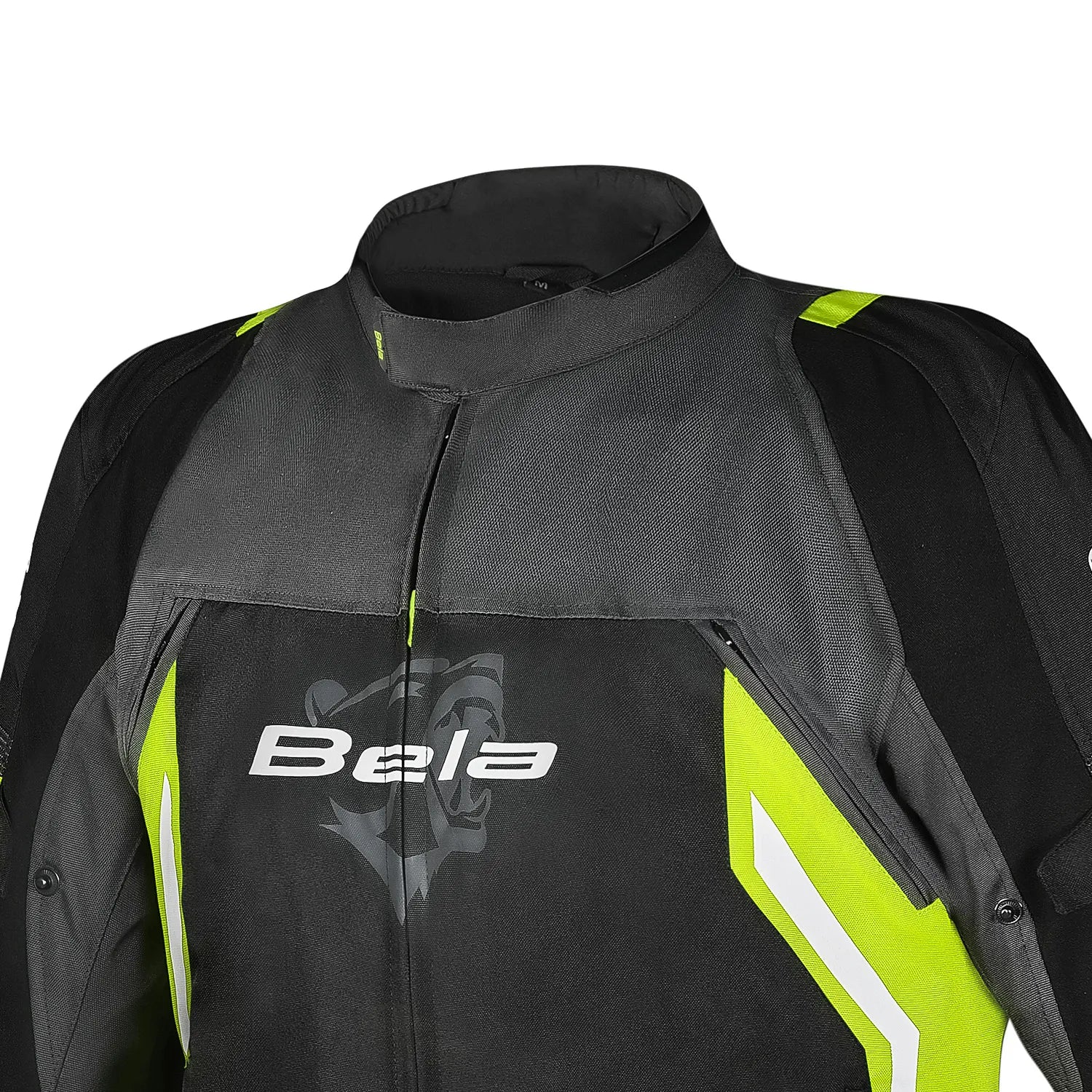 BELA CORDANIEL Motorcycle Jacket Black Dark Gray Yellow Textile – 4 – Maximomoto PT