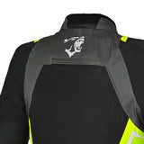 BELA CORDANIEL Motorcycle Jacket Black Dark Gray Yellow Textile